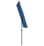 VidaXL Parasol met aluminium paal 180x110 cm azuurblauw