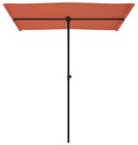 VidaXL Parasol met aluminium paal 180x110 cm terracottakleurig