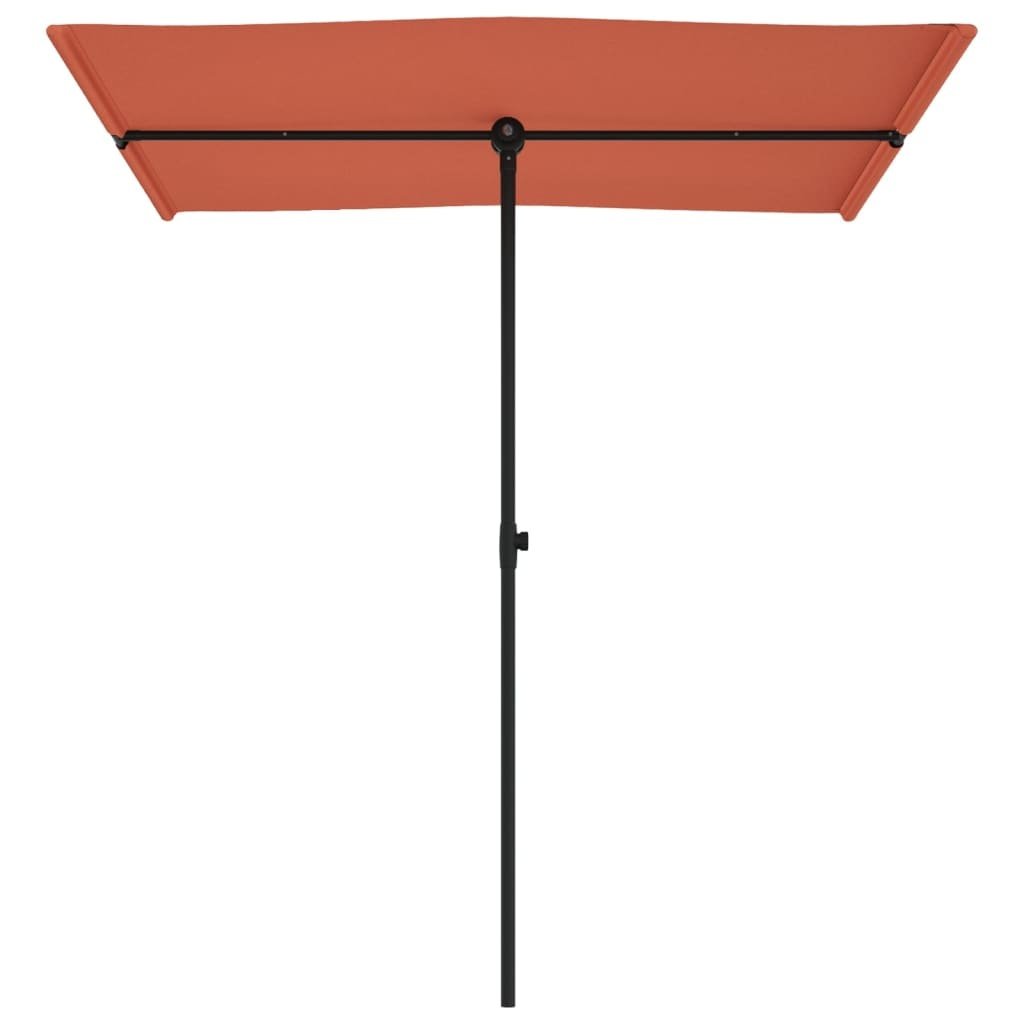 VidaXL Parasol met aluminium paal 180x110 cm terracottakleurig