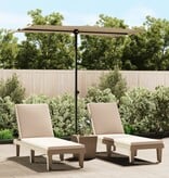 VidaXL Parasol met aluminium paal 180x110 cm taupe