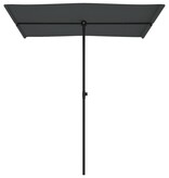 VidaXL Parasol met aluminium paal 180x110 cm antracietkleurig
