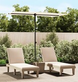 VidaXL Parasol met aluminium paal 180x110 cm zandwit
