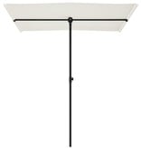 VidaXL Parasol met aluminium paal 180x110 cm zandwit