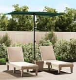 VidaXL Parasol met aluminium paal 180x110 cm groen