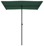 VidaXL Parasol met aluminium paal 180x110 cm groen