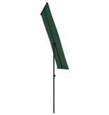 VidaXL Parasol met aluminium paal 180x110 cm groen