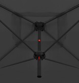 VidaXL Parasol dubbel met stalen paal 250x250 cm antraciet