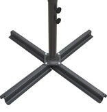 VidaXL Parasol dubbel met stalen paal 250x250 cm antraciet