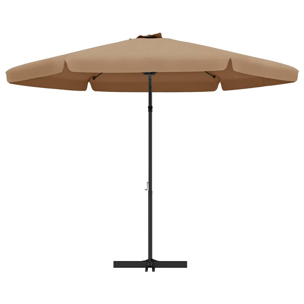 VidaXL Parasol met stalen paal 300 cm taupe
