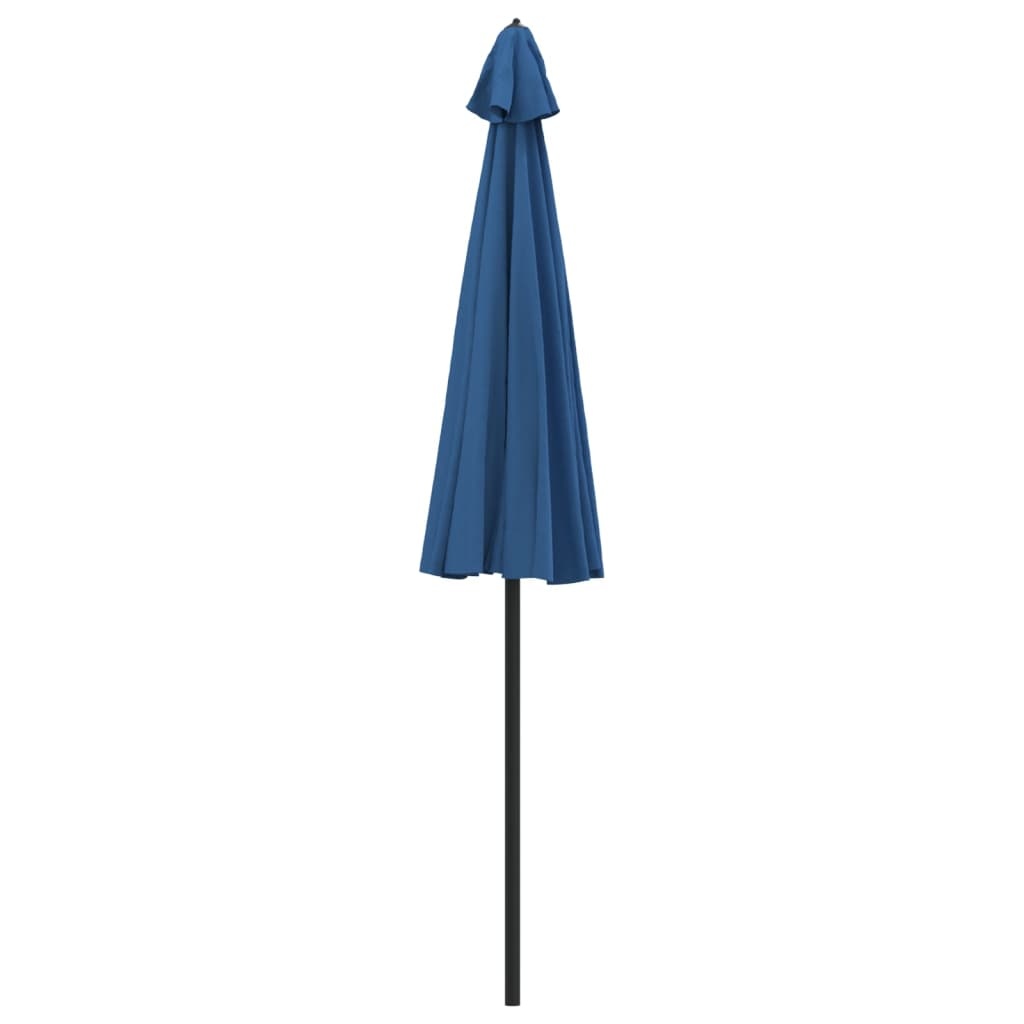 VidaXL Parasol met aluminium paal 270 cm azuurblauw