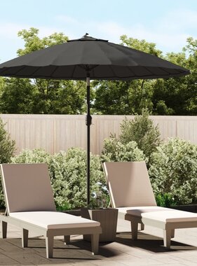 VidaXL Parasol met aluminium paal 270 cm antraciet