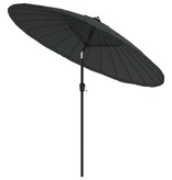 VidaXL Parasol met aluminium paal 270 cm antraciet