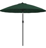 VidaXL Parasol met aluminium paal 270 cm groen
