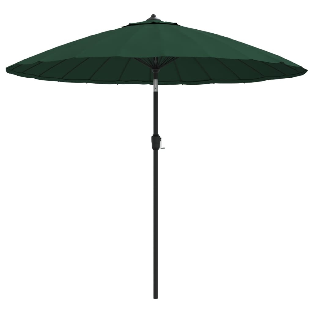 VidaXL Parasol met aluminium paal 270 cm groen