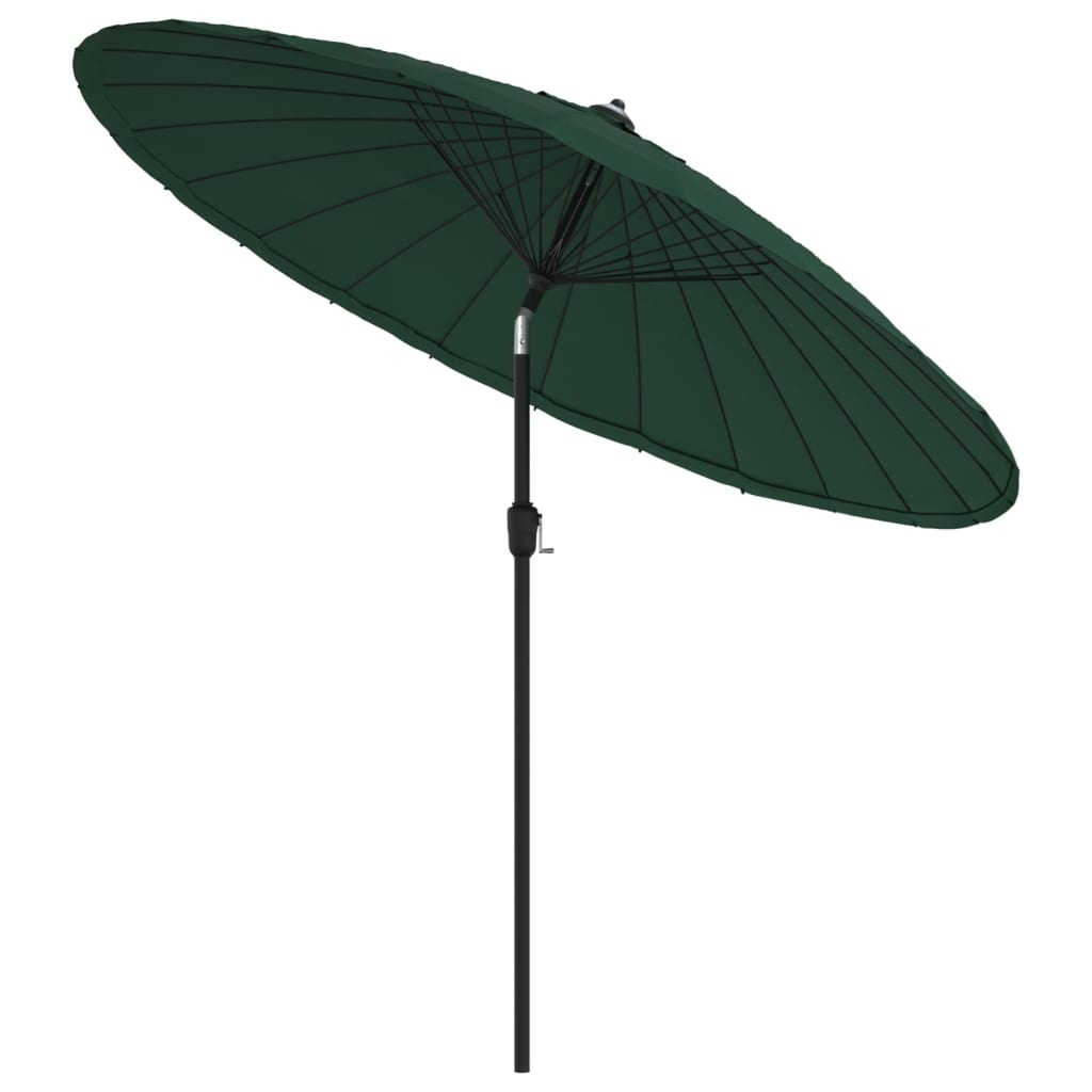 VidaXL Parasol met aluminium paal 270 cm groen