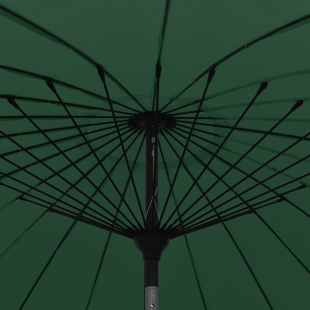 VidaXL Parasol met aluminium paal 270 cm groen