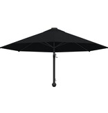 VidaXL Wandparasol met metalen paal 300 cm zwart