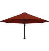 VidaXL Wandparasol met metalen paal 300 cm terracottakleurig