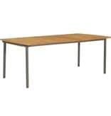 VidaXL Tuintafel 200x100x72 cm massief acaciahout en staal