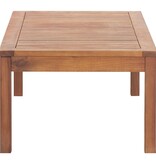 VidaXL 4-delige Loungeset met kussens massief acaciahout