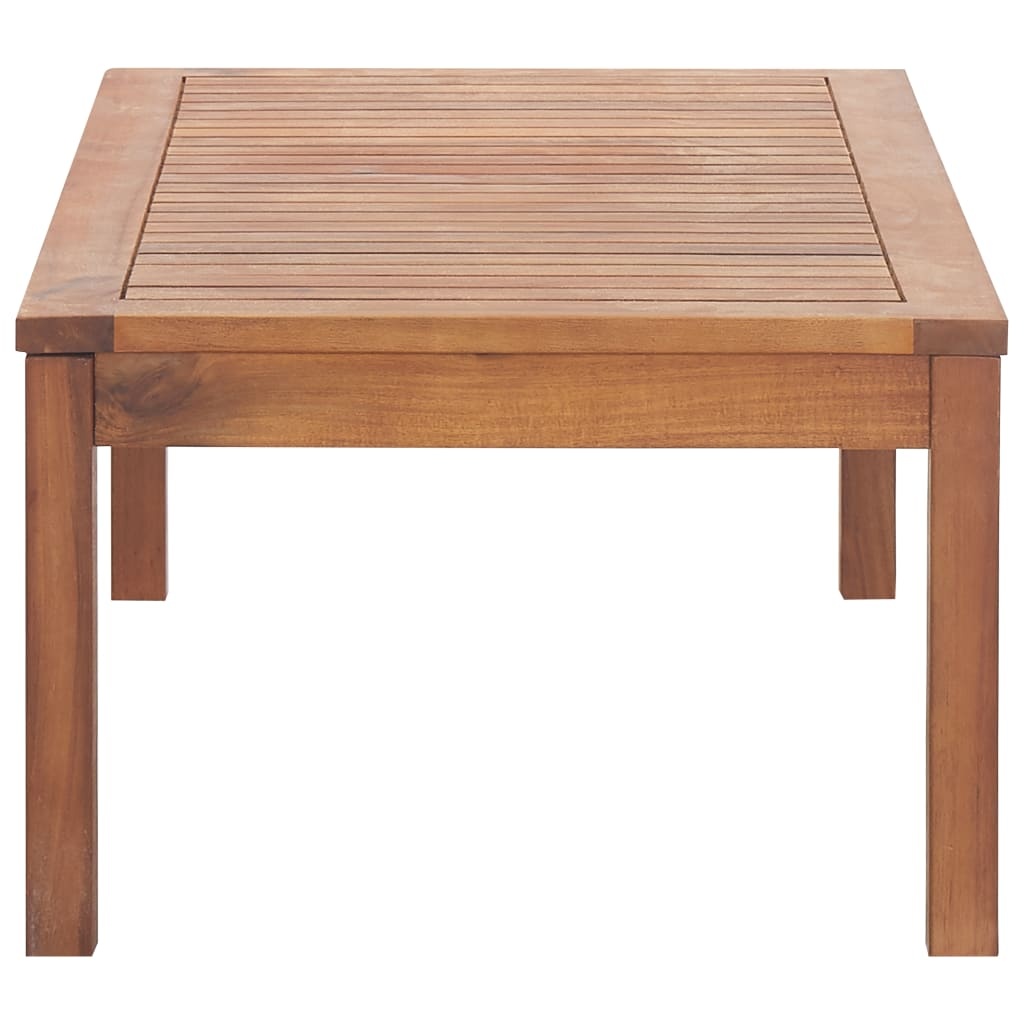 VidaXL 4-delige Loungeset met kussens massief acaciahout