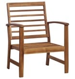 VidaXL 4-delige Loungeset massief acaciahout