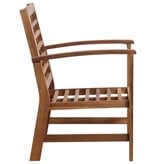 VidaXL 4-delige Loungeset massief acaciahout