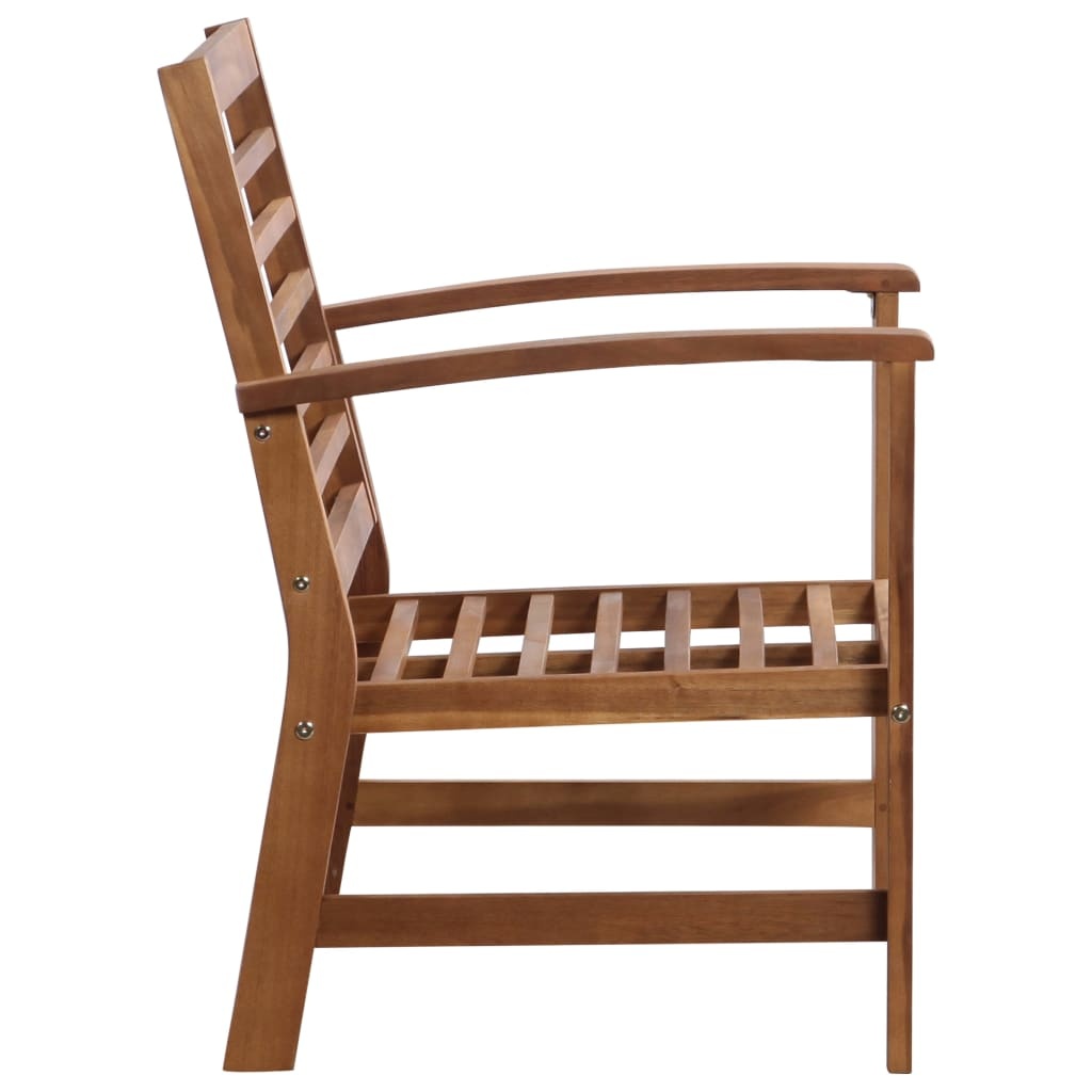 VidaXL 4-delige Loungeset massief acaciahout