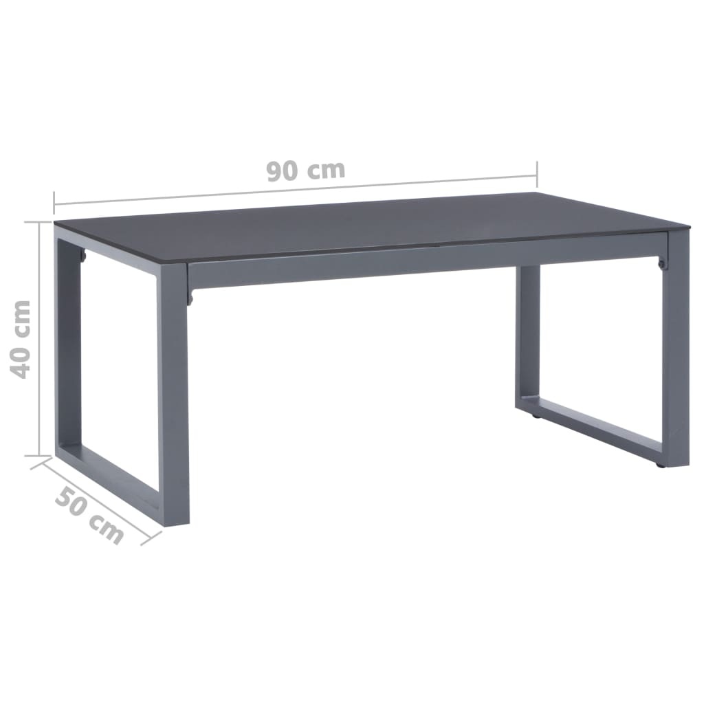 VidaXL Salontafel 90x50x40 cm aluminium