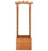 VidaXL Latwerkplantenbak met boog 49x39x130 cm vurenhout