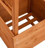VidaXL Latwerkplantenbak met boog 49x39x130 cm vurenhout
