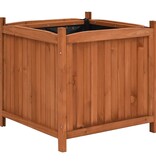 VidaXL Plantenbakken verhoogd 2 st 50x50x50 cm vurenhout