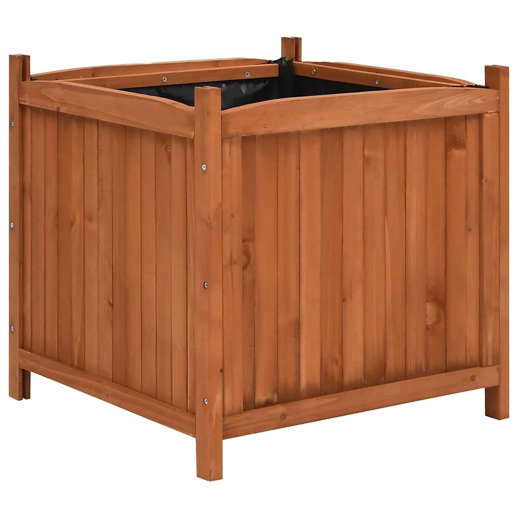 VidaXL Plantenbakken verhoogd 2 st 50x50x50 cm vurenhout