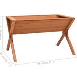 VidaXL Plantenbak 90x55x56 cm vurenhout