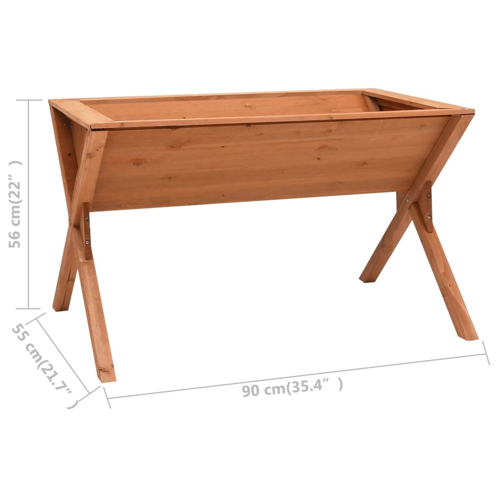 VidaXL Plantenbak 90x55x56 cm vurenhout