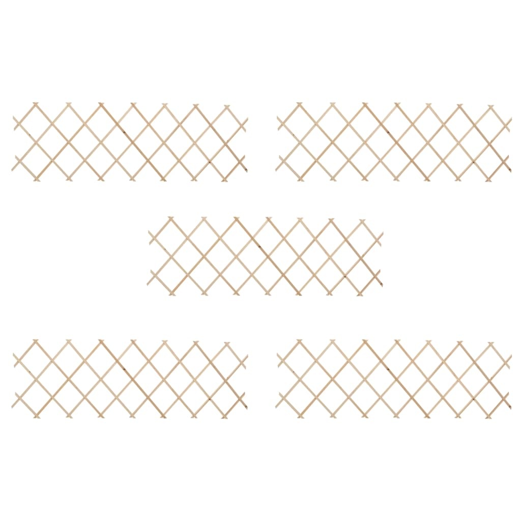 VidaXL Tuinlatwerken 5 st 180x60 cm vurenhout