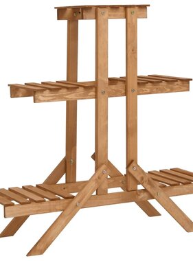 VidaXL Plantenstandaard 83x25x83 cm vurenhout