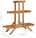 VidaXL Plantenstandaard 83x25x83 cm vurenhout