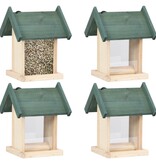 VidaXL Vogelvoeders 4 st vurenhout