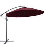VidaXL Zweefparasol met aluminium paal 3 m bordeauxrood