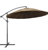 VidaXL Zweefparasol met aluminium paal 3 m taupe
