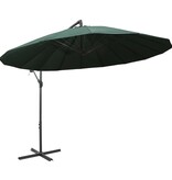 VidaXL Zweefparasol met aluminium paal 3 m groen