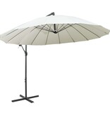 VidaXL Zweefparasol met aluminium paal 3 m wit