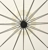 VidaXL Zweefparasol met aluminium paal 3 m wit
