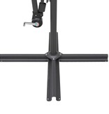 VidaXL Zweefparasol met aluminium paal 3 m wit