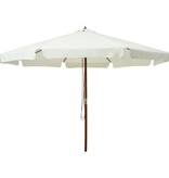 VidaXL Parasol met houten paal 330 cm zandwit