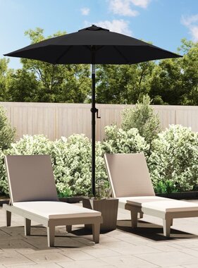 VidaXL Parasol 200x224 cm aluminium zwart