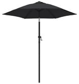 VidaXL Parasol 200x224 cm aluminium zwart