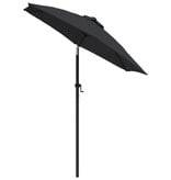 VidaXL Parasol 200x224 cm aluminium zwart