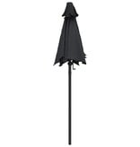 VidaXL Parasol 200x224 cm aluminium zwart